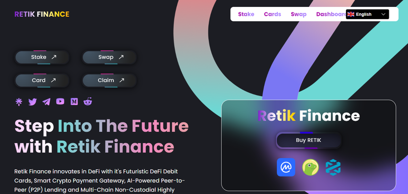 Retik Finance screenshot